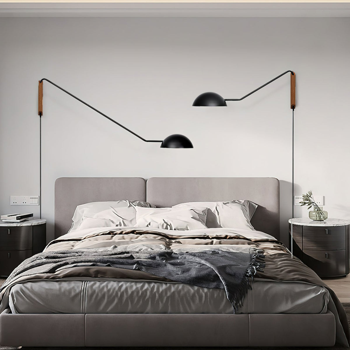 Swing Dome Plug-In Wall Light