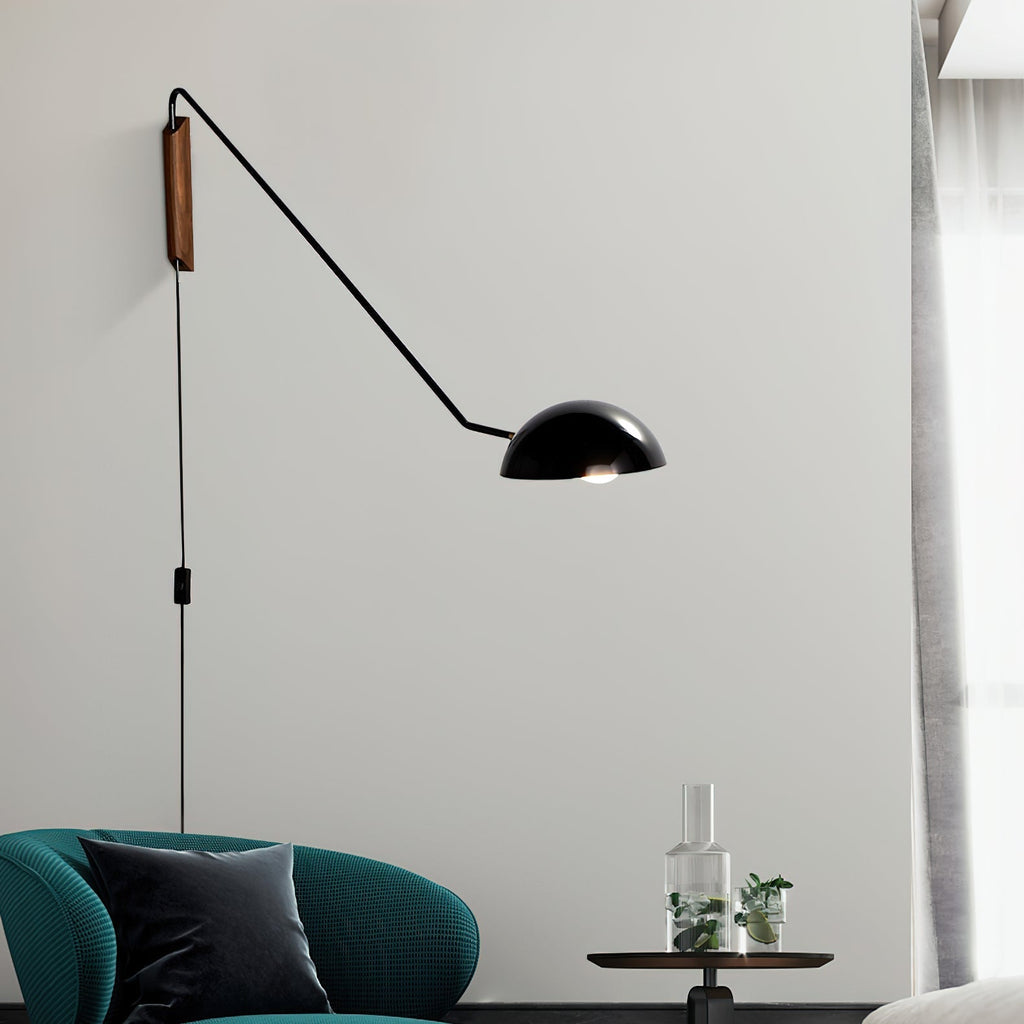 Swing Dome Plug-In Wall Light