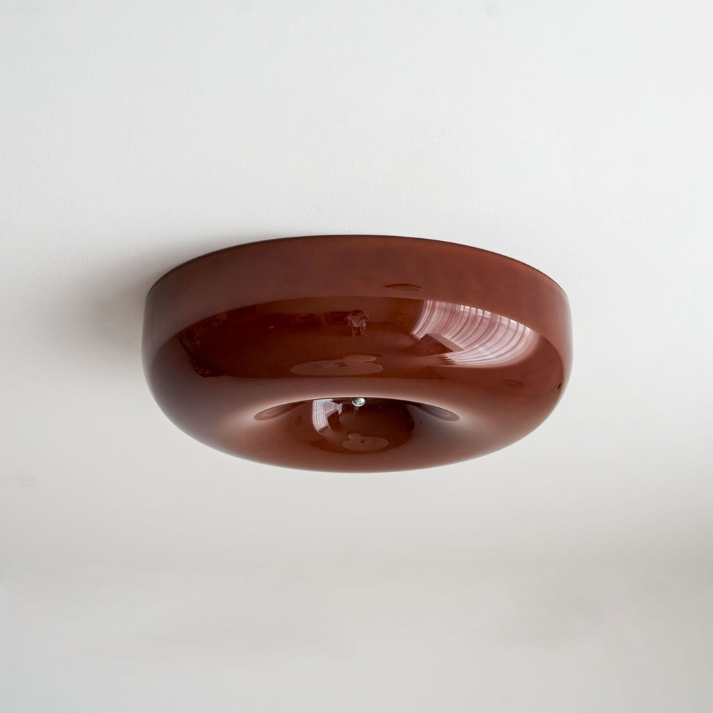 Swirl Glass Ceiling Lamp — White, Coffee, Beige