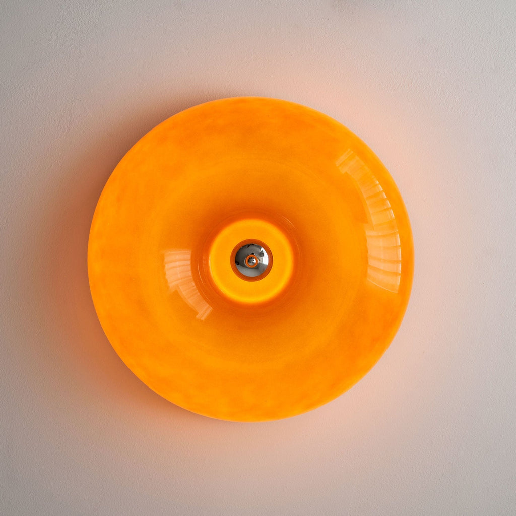 Swirl Glass Ceiling Lamp — White, Coffee, Beige