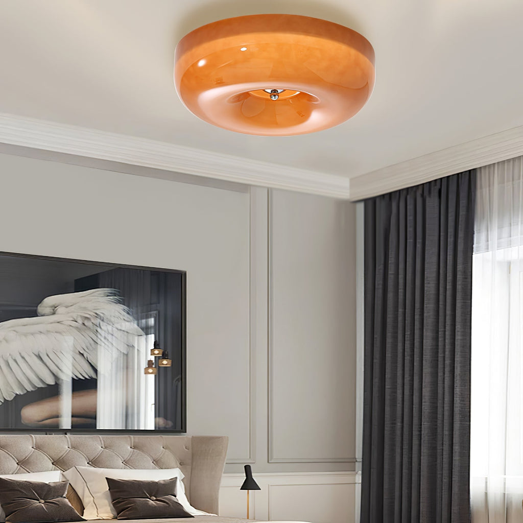 Swirl Glass Ceiling Lamp — White, Coffee, Beige