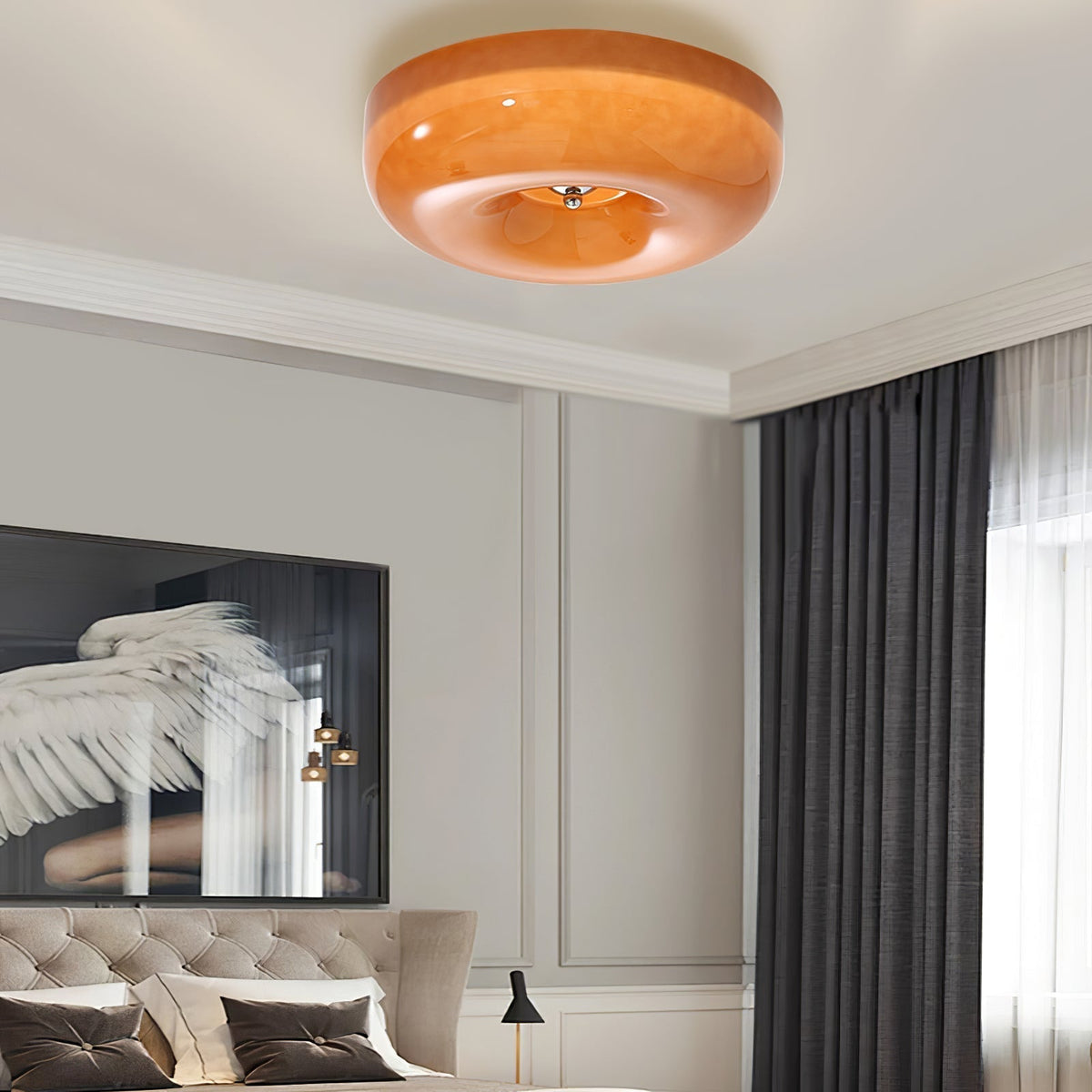 Afralia Glas-Wirbel-Deckenleuchte — Modernes minimalistisches Design