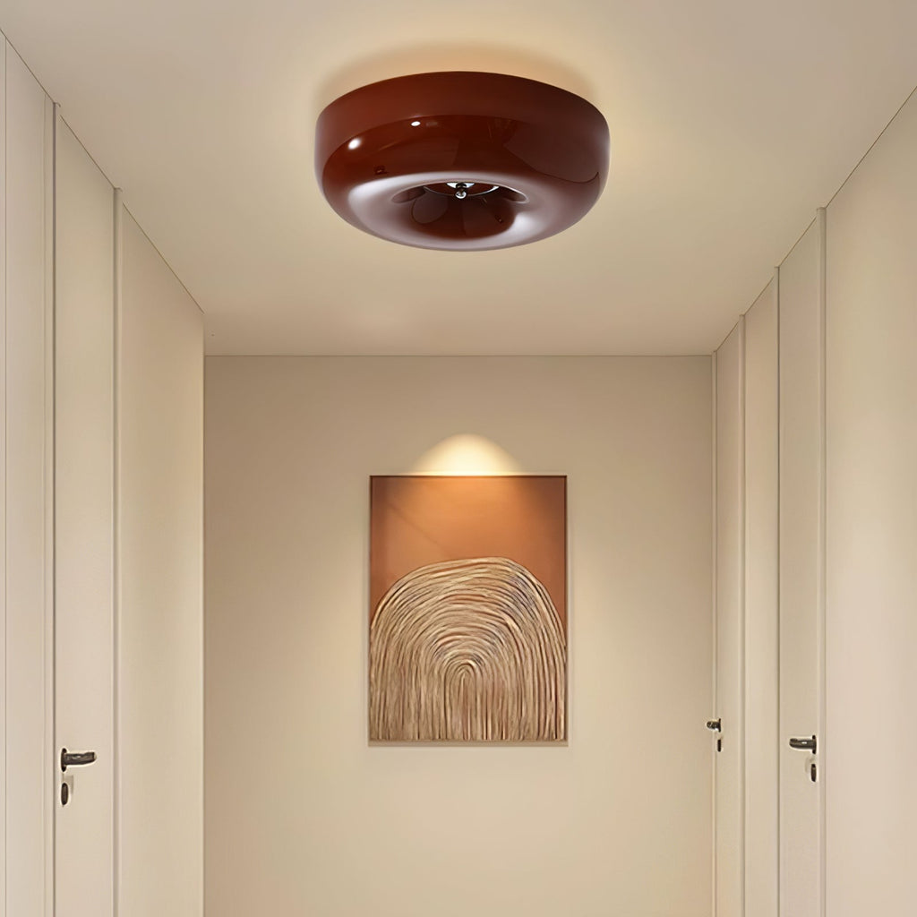 Swirl Glass Ceiling Lamp — White, Coffee, Beige