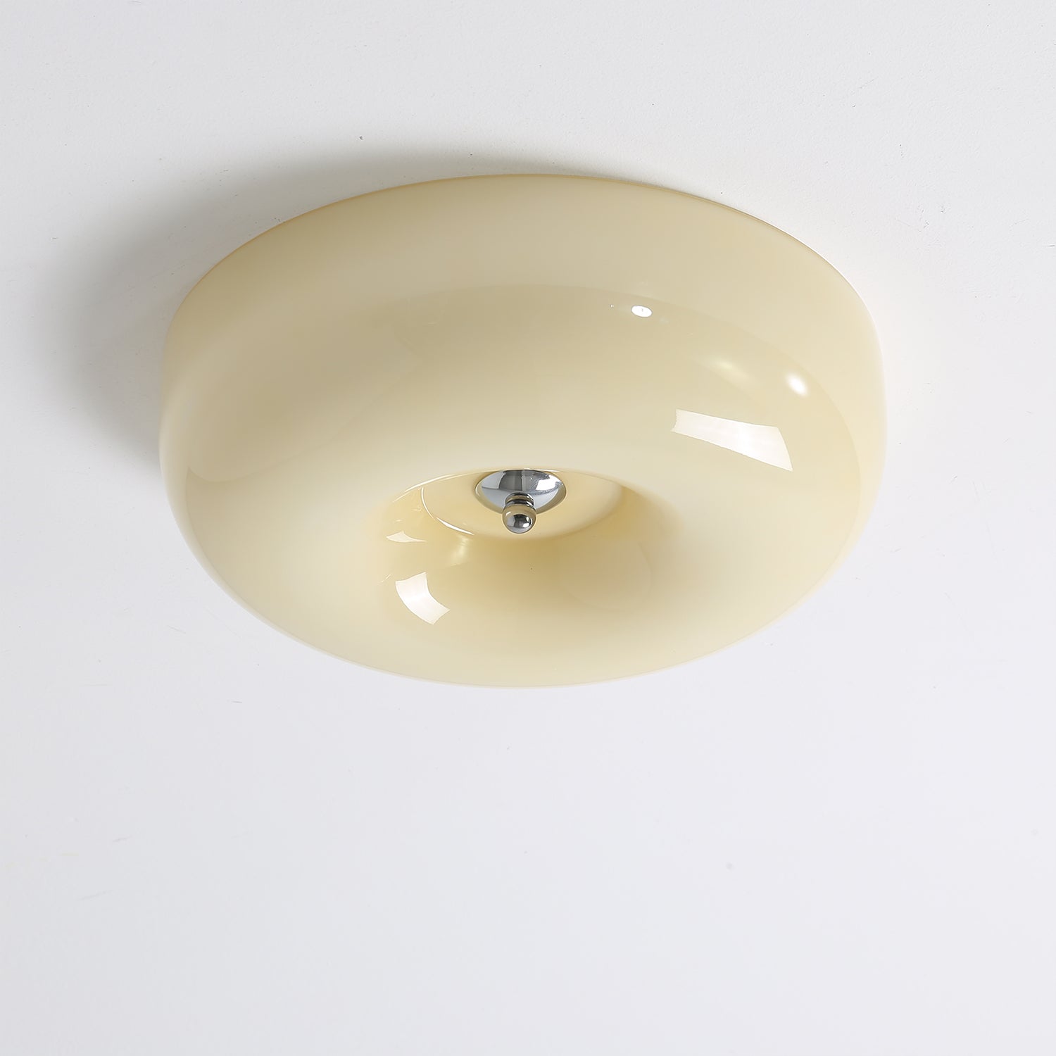 Swirl Glass Ceiling Lamp — White, Coffee, Beige