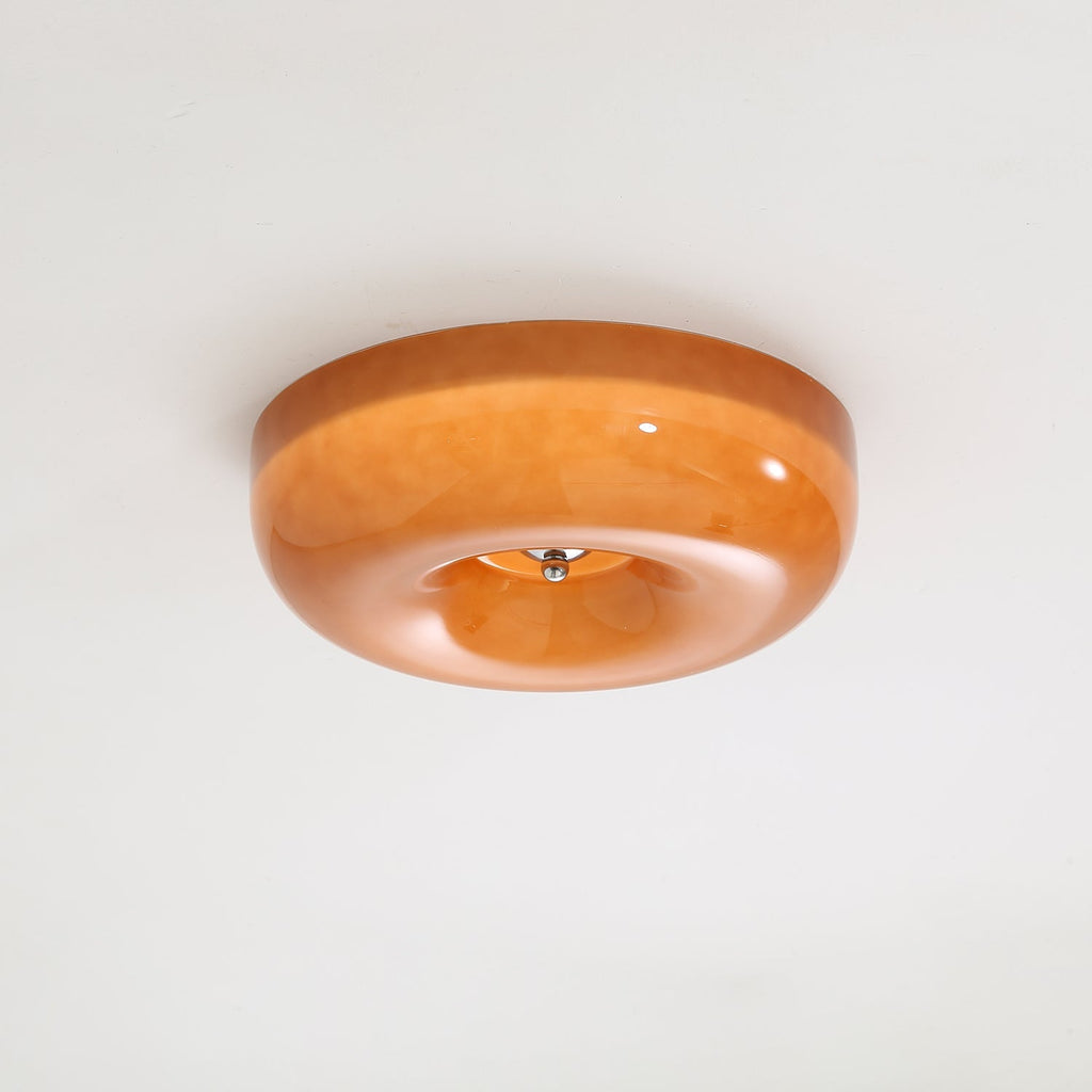 Swirl Glass Ceiling Lamp — White, Coffee, Beige
