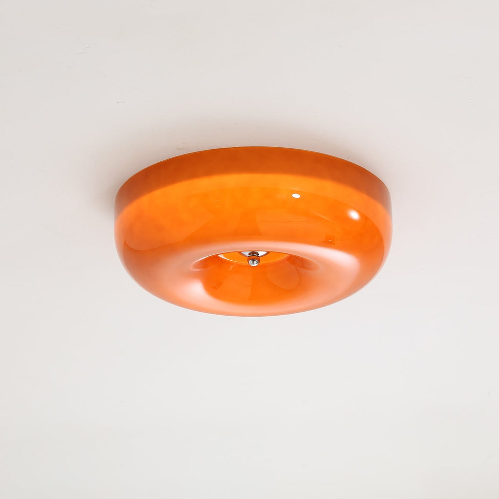 Swirl Glass Ceiling Lamp — White, Coffee, Beige
