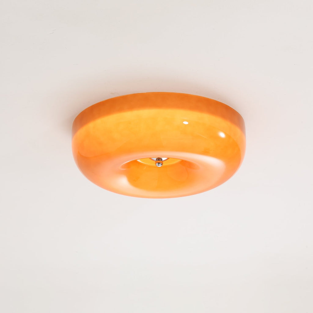 Swirl Glass Ceiling Lamp — White, Coffee, Beige