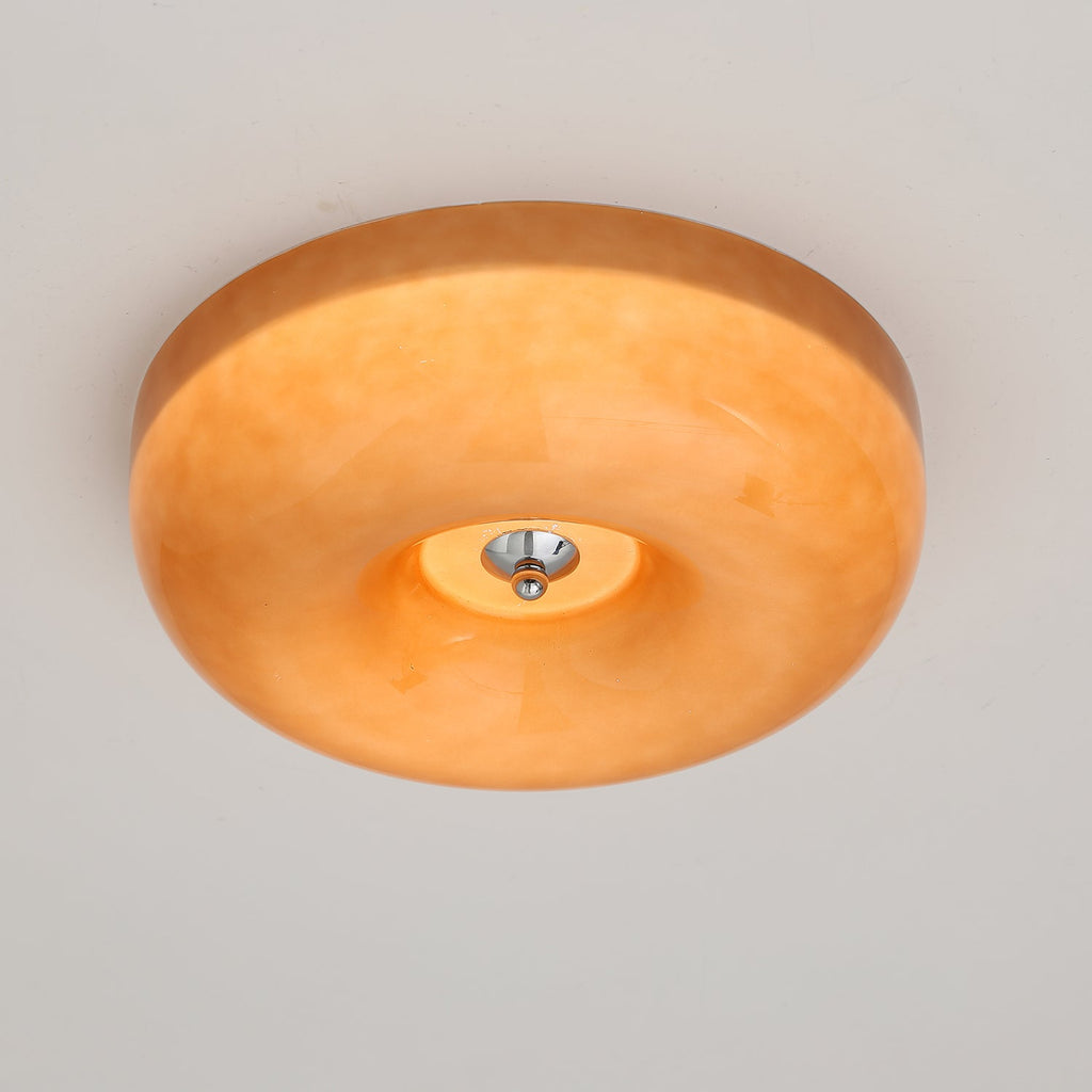 Swirl Glass Ceiling Lamp — White, Coffee, Beige