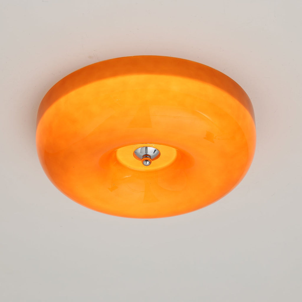 Swirl Glass Ceiling Lamp — White, Coffee, Beige