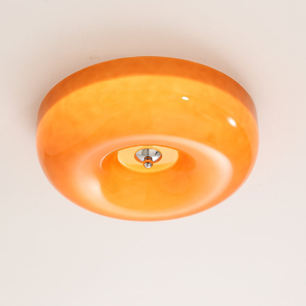 Swirl Glass Ceiling Lamp — White, Coffee, Beige