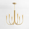 Contemporary Curve Swoop Arm Chandelier