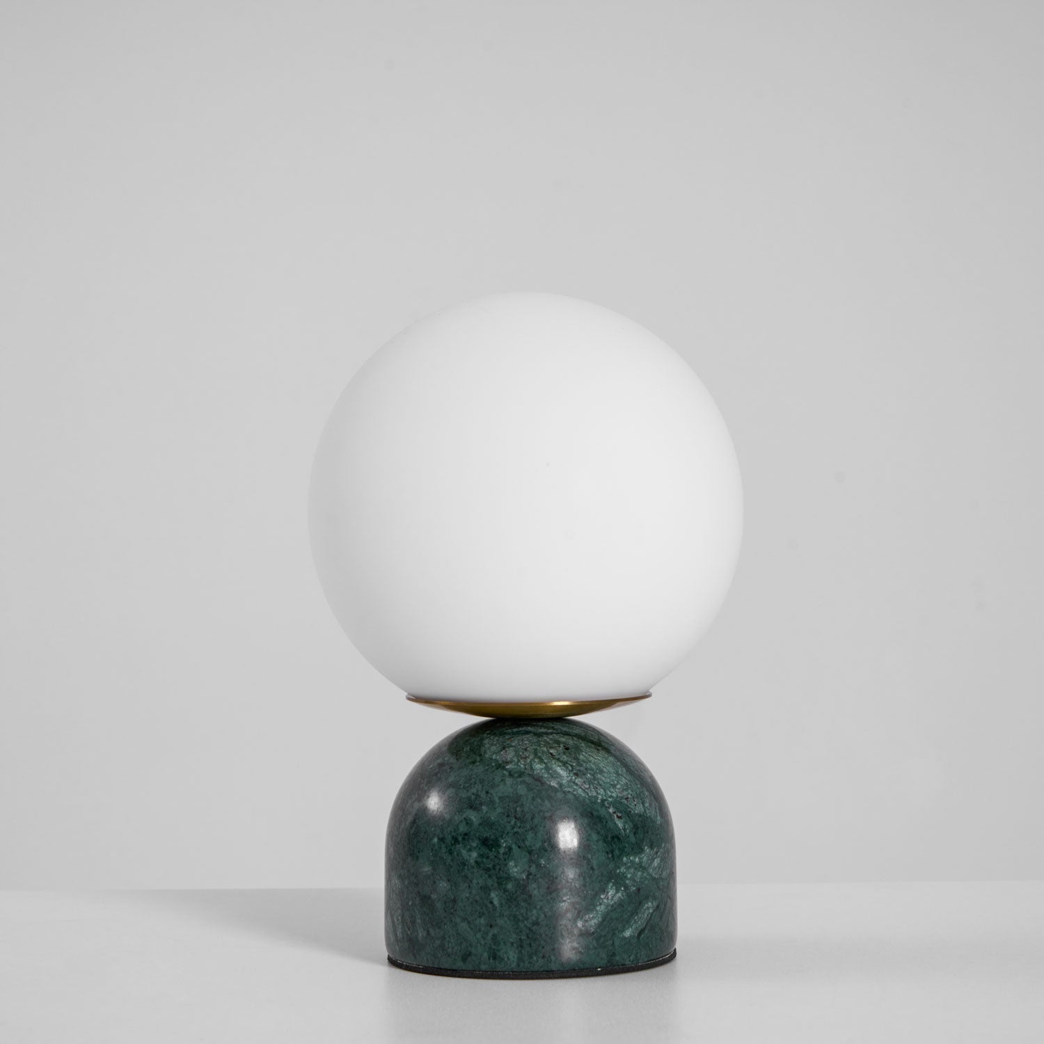 Sylas Marble Table Lamp — White Glass Orb