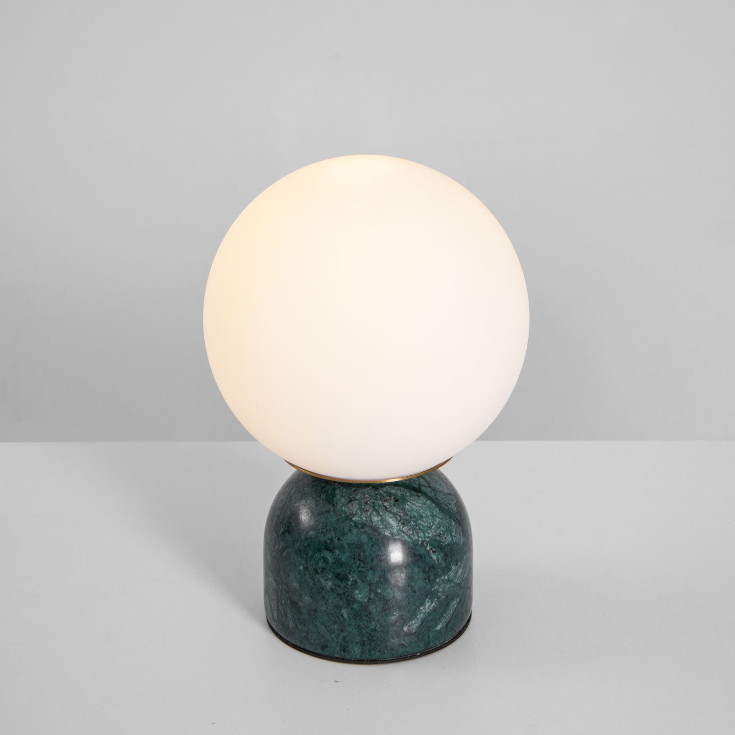 Sylas Marble Table Lamp — White Glass Orb