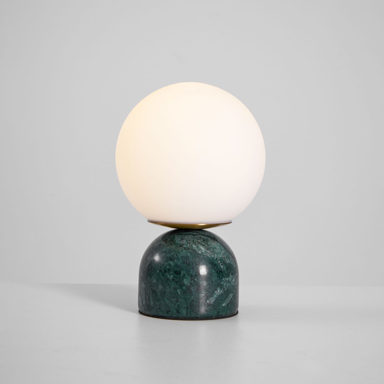 Sylas Marble Table Lamp — White Glass Orb