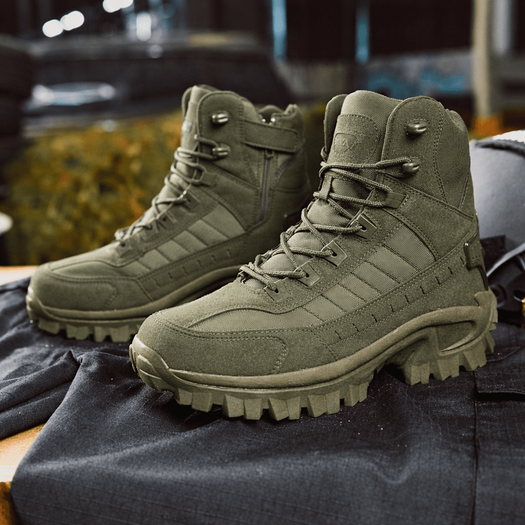Bottes de randonnée tactiques imperméables SteadGuard pour une stabilité opérationnelle maximale