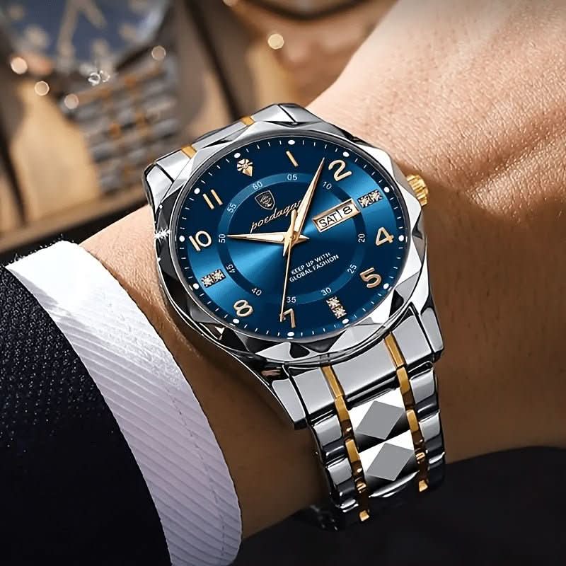 AeroTime Erkek Titanyum Spor Saati Su Geçirmez Kronograf ve Alarm