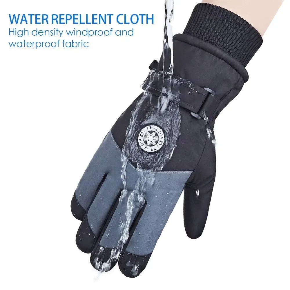 ArcticFlow Warm Winter Gloves Waterproof Non Slip Touch Screen Skiing Comfort