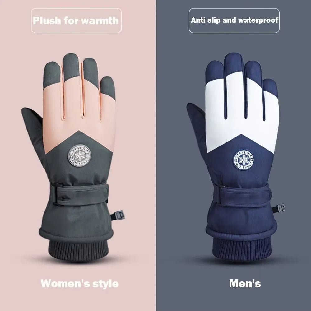 ArcticFlow Warm Winter Gloves Waterproof Non Slip Touch Screen Skiing Comfort