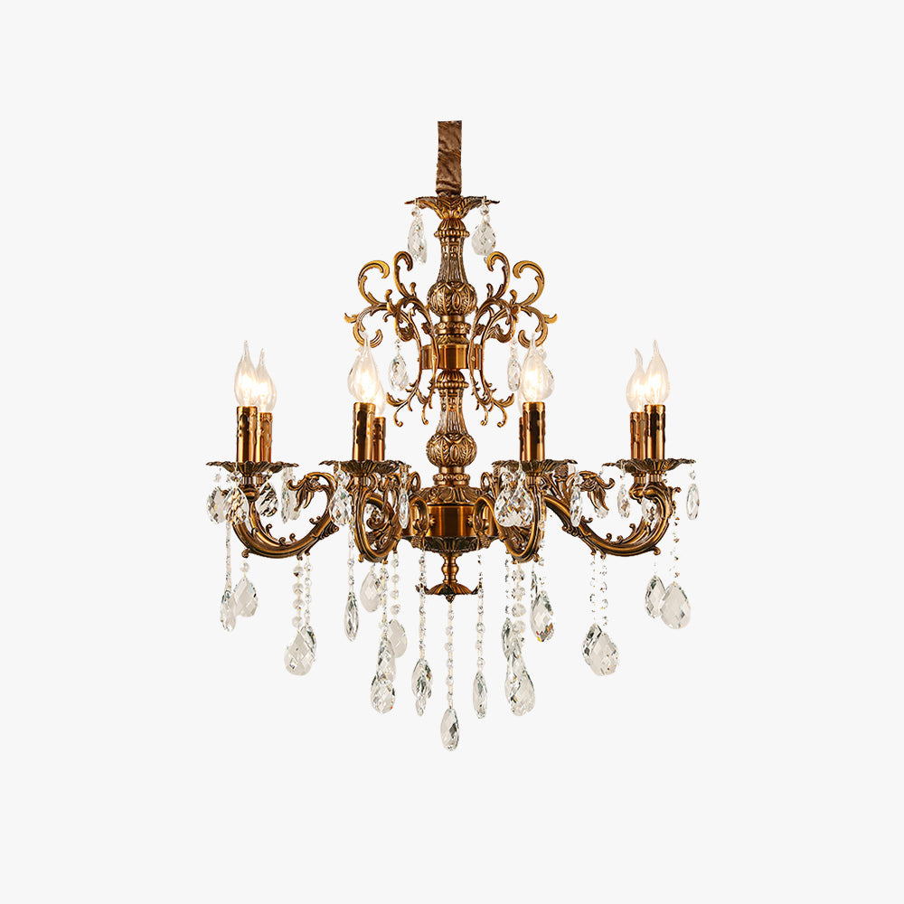 Silva Modern Design European LED Chandelier Crystal Luxury Golden Bronze Living/Dining/Bedroom - Neutralighting