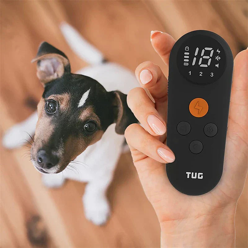 Collier de dressage pour chien TUG avec portée ultra longue et design étanche