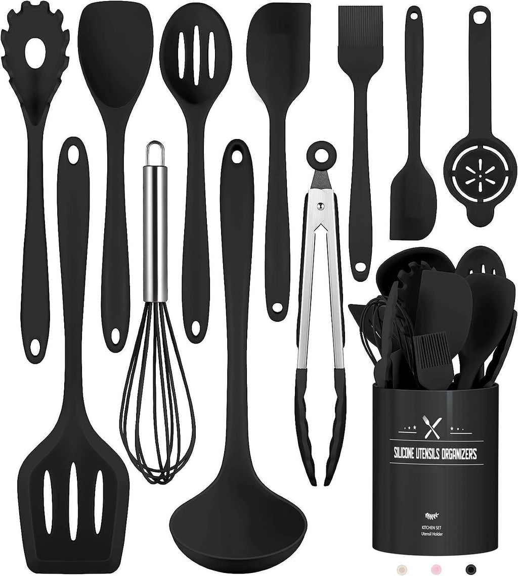 Set Alat Dapur Silikon Gading - Anti Lekat, Tahan Panas, Ergonomik