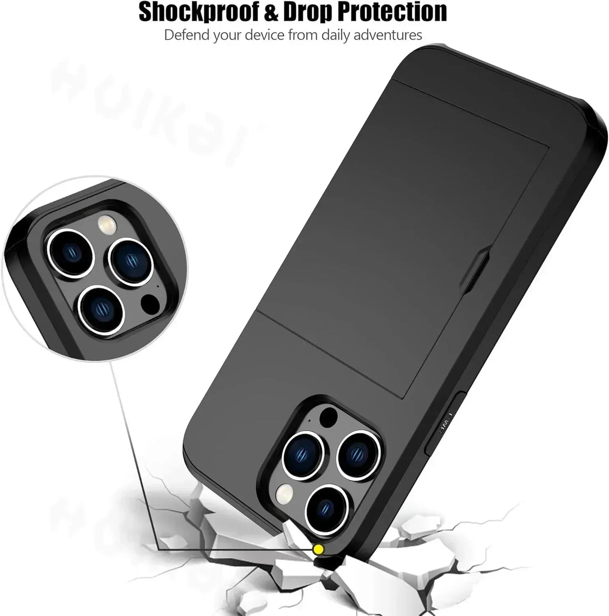 Coque antichoc pour iPhone : bords surélevés et protection durable