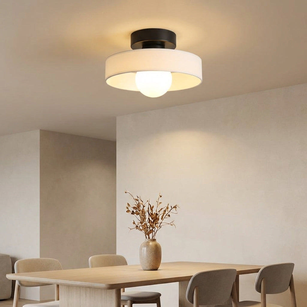 Candeeiro de teto em vidro e latão inspirado na Bauhaus — casquilho G9