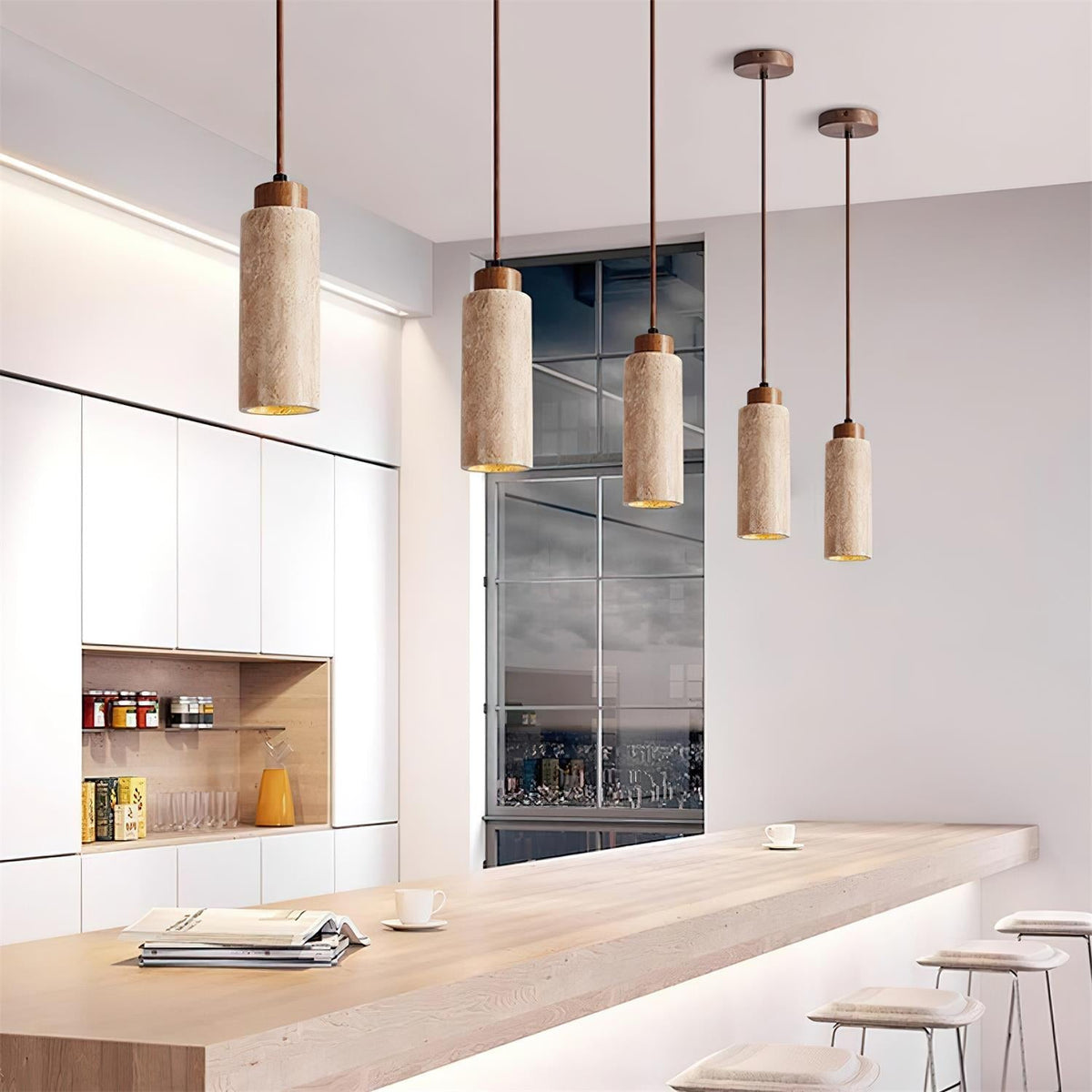 Fioden minimalistisk pendellampe — loftslampe med flere lampehoveder