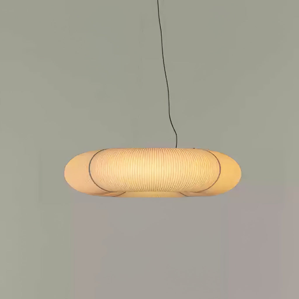 Citheis Modern Minimalist Natural Mulberry Silk Metal Pendant Lamp - Lamp Outdoor