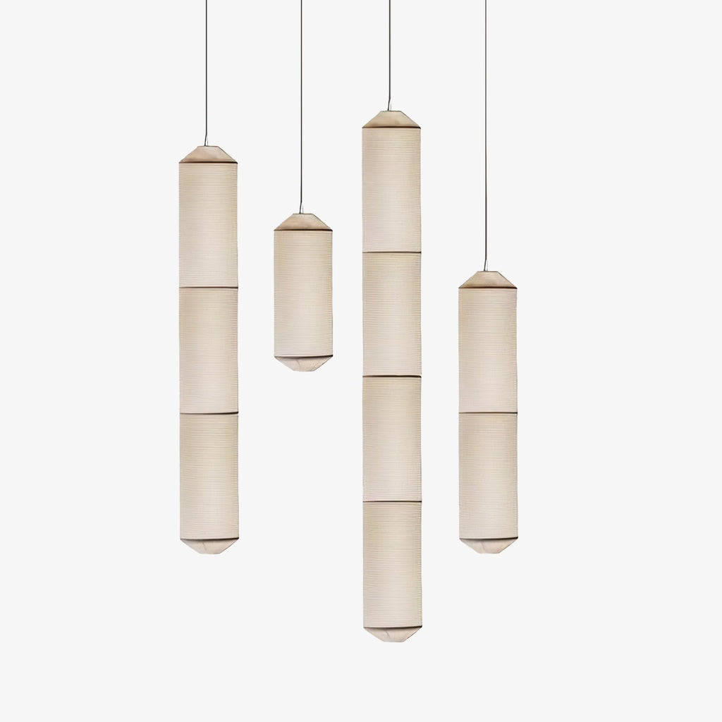 Citheis Modern Minimalist Natural Mulberry Silk Metal Pendant Lamp - Lamp Outdoor