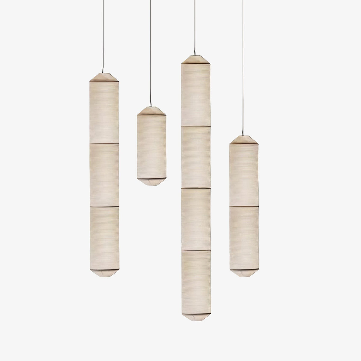 Citheis Modern Minimalist Natural Mulberry Silk Metal Pendant Lamp - Lamp Outdoor