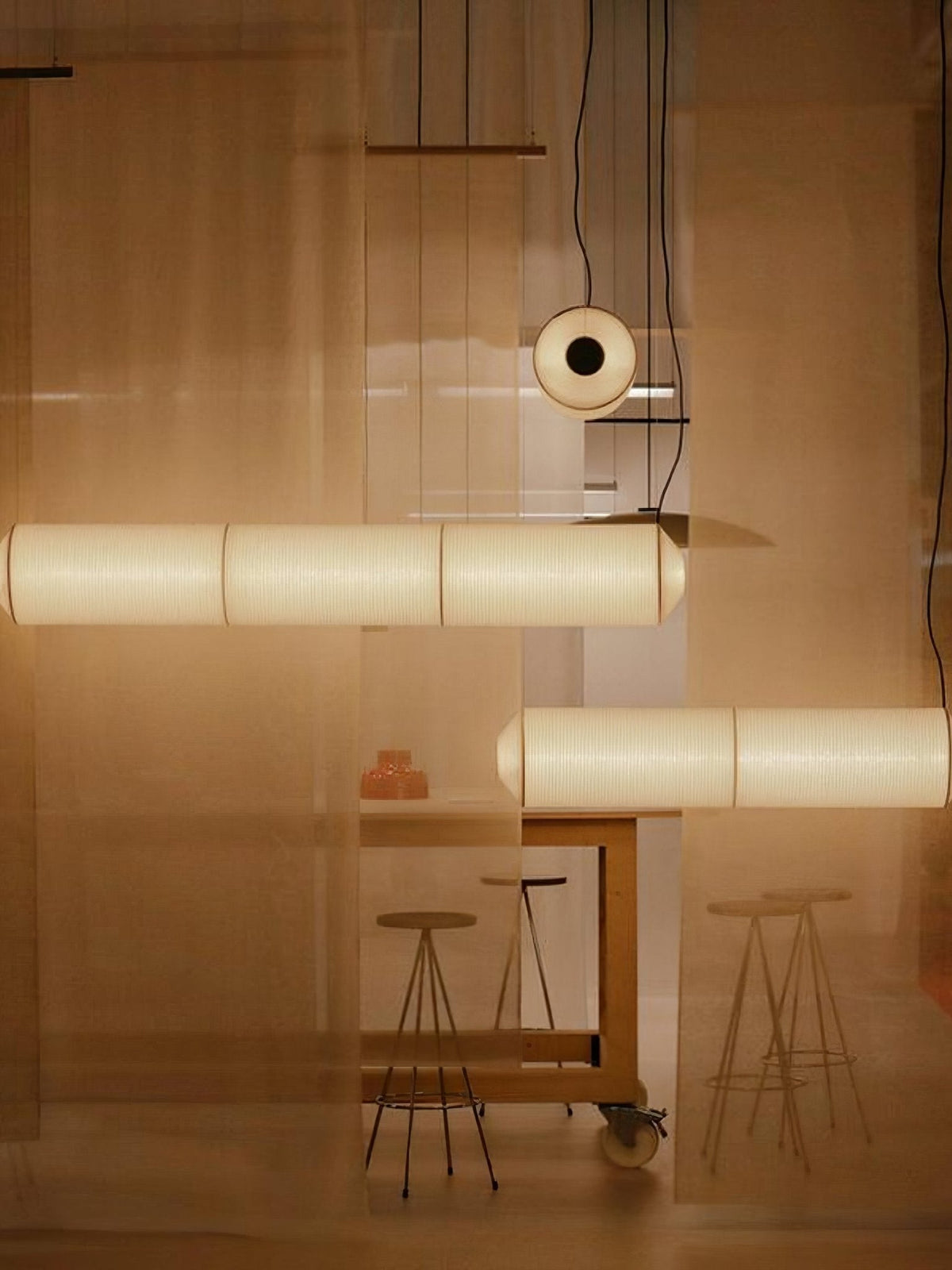 Citheis Pendelleuchte aus natürlicher Maulbeerseide – modernes, minimalistisches Design