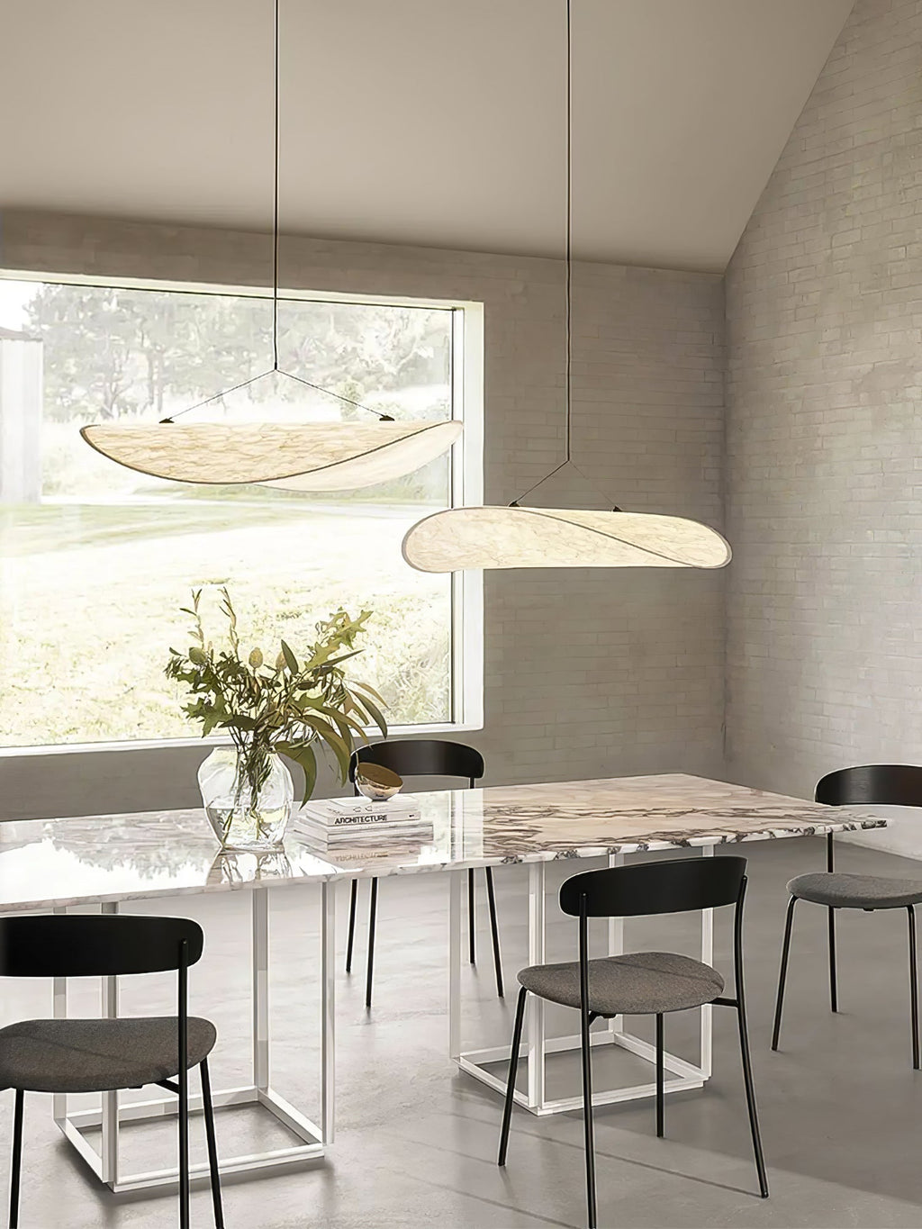 Tense Tyvek Pendant Lamp — Multi-Disc Arrangement