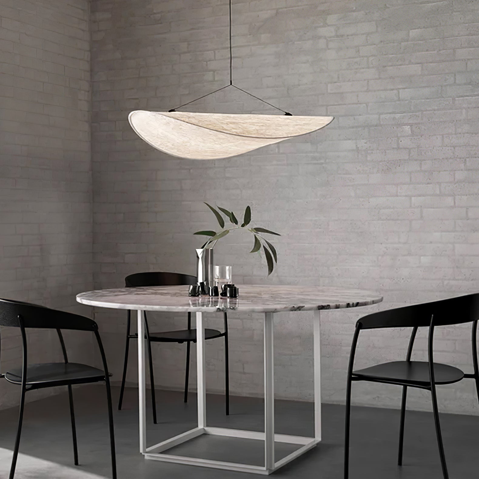 Tense Tyvek Pendant Lamp — Multi-Disc Arrangement
