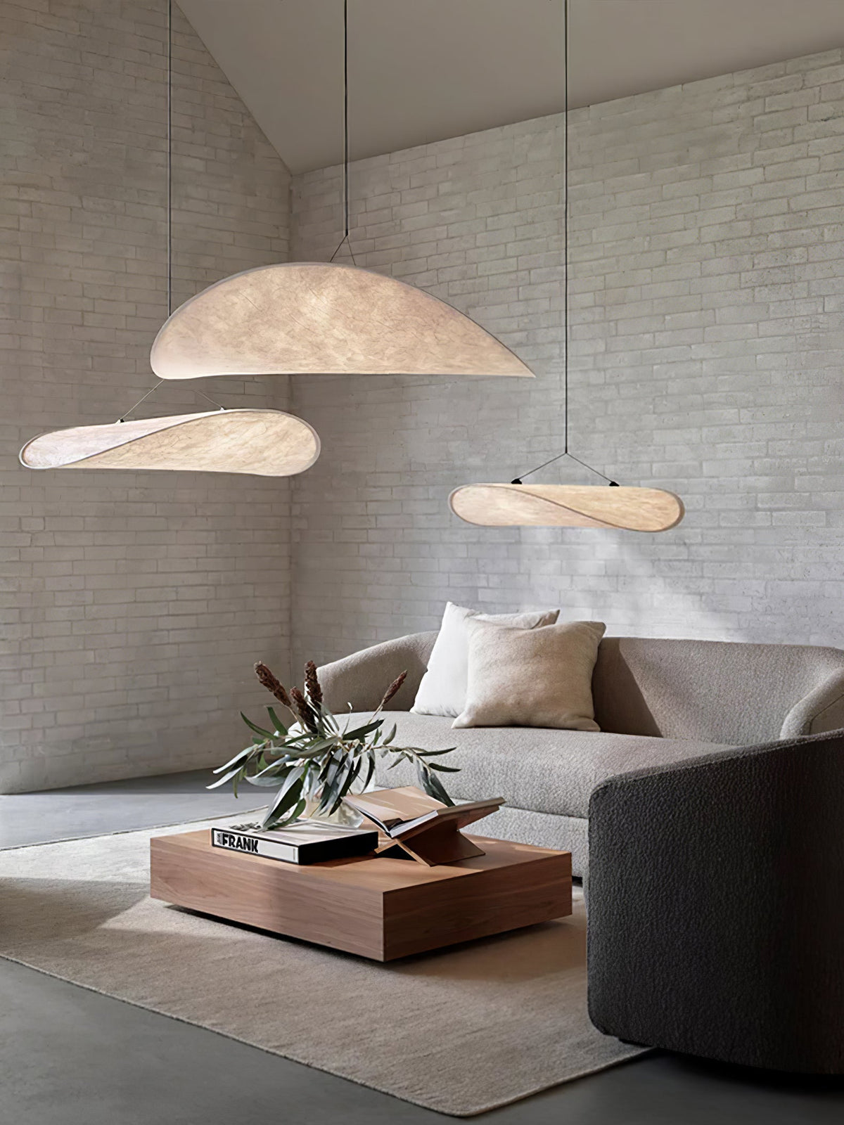 Tense Tyvek Pendant Lamp — Multi-Disc Arrangement