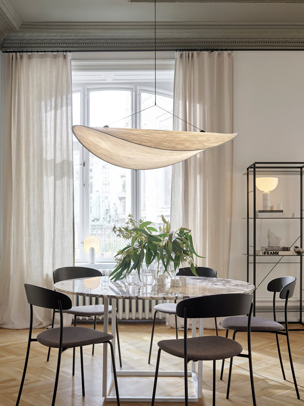 Tense Tyvek Pendant Lamp — Multi-Disc Arrangement