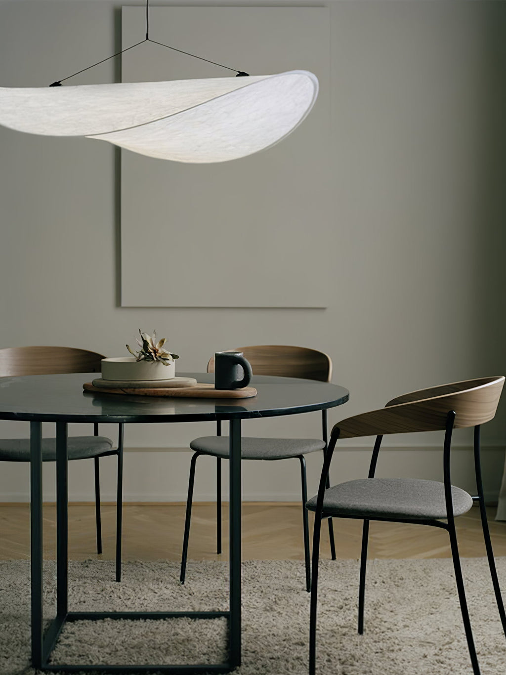 Tense Tyvek Pendant Lamp — Multi-Disc Arrangement