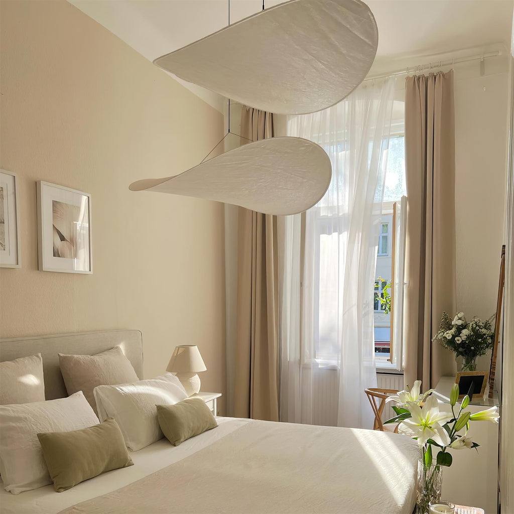 Tense Tyvek Pendant Lamp — Multi-Disc Arrangement