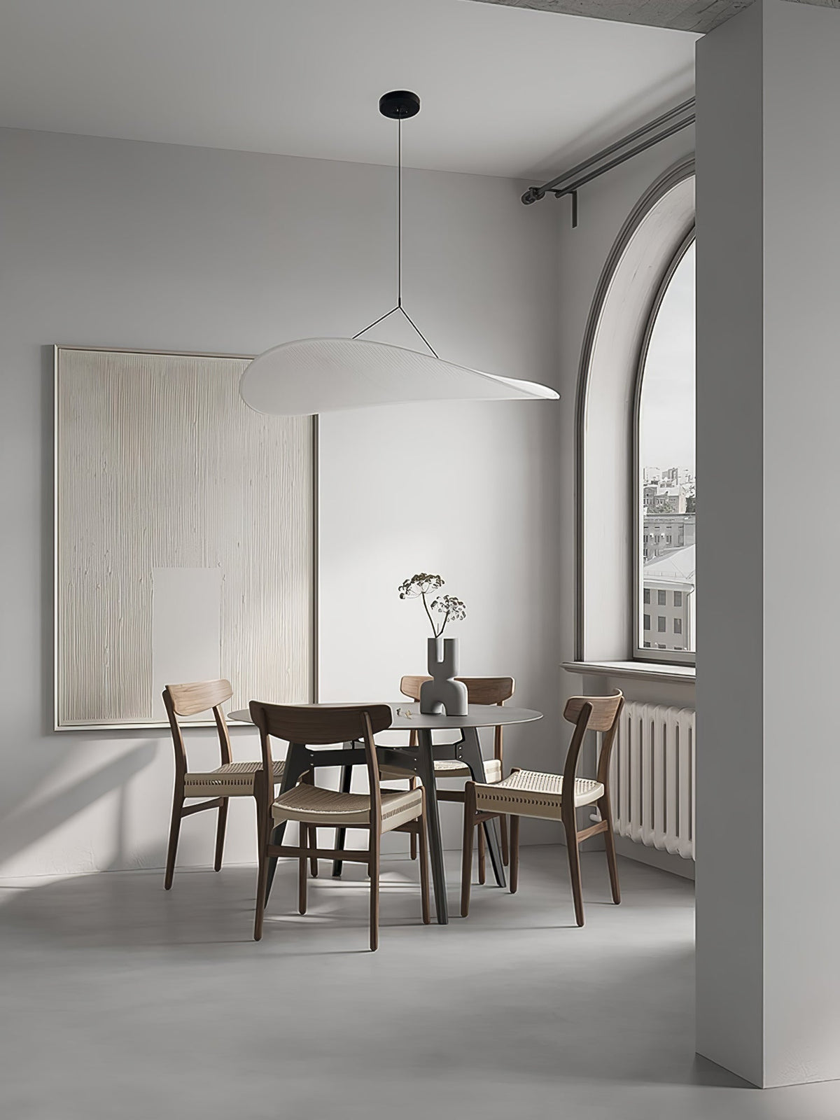 Tense Tyvek Pendant Lamp — Multi-Disc Arrangement