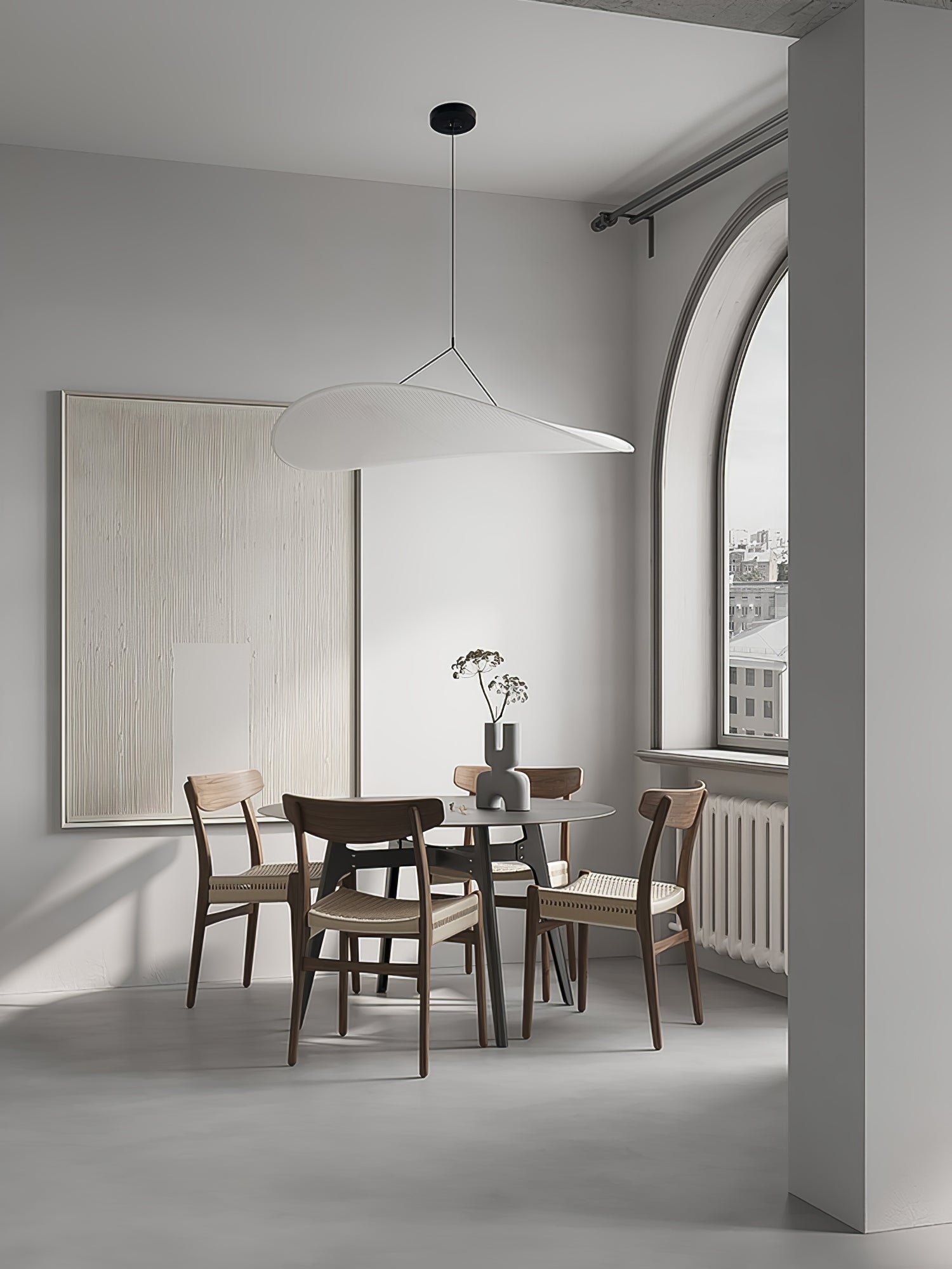 Tense Sculptural Pendant Light — Floating Silhouette & Multi Head Cluster Configuration