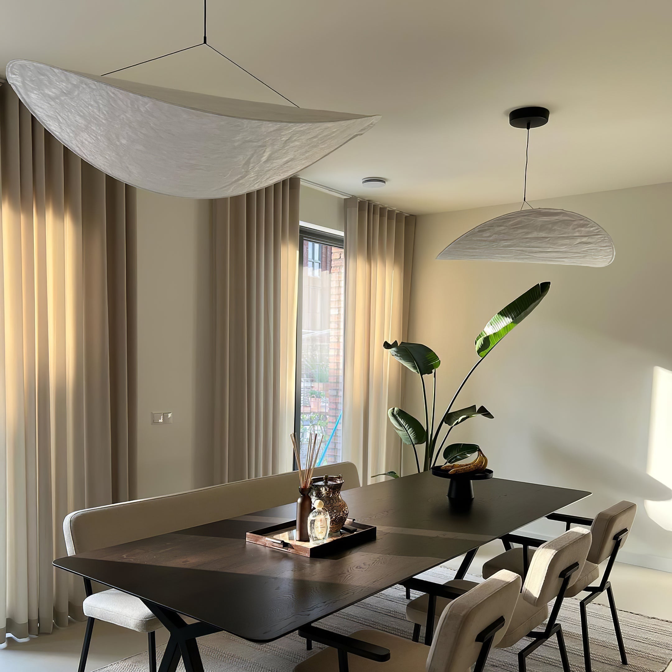 Tense Sculptural Pendant Light — Floating Silhouette & Multi Head Cluster Configuration