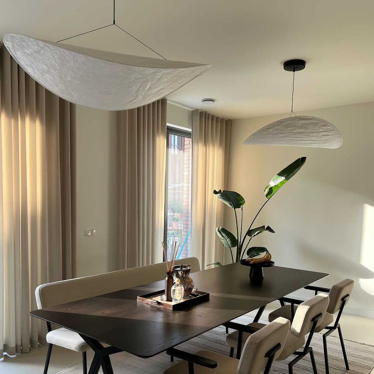 Tense Tyvek Pendant Lamp — Multi-Disc Arrangement
