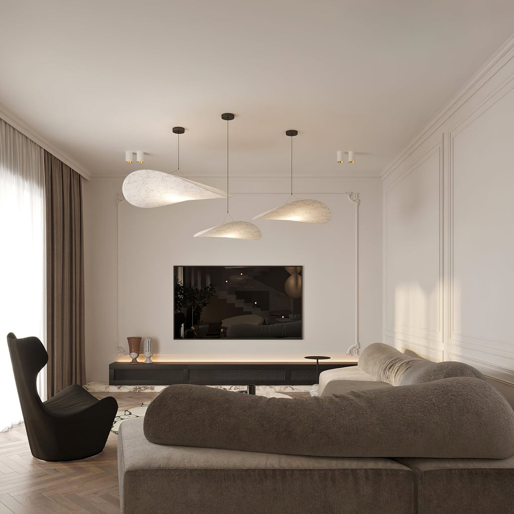 Tense Sculptural Pendant Light — Floating Silhouette & Multi Head Cluster Configuration