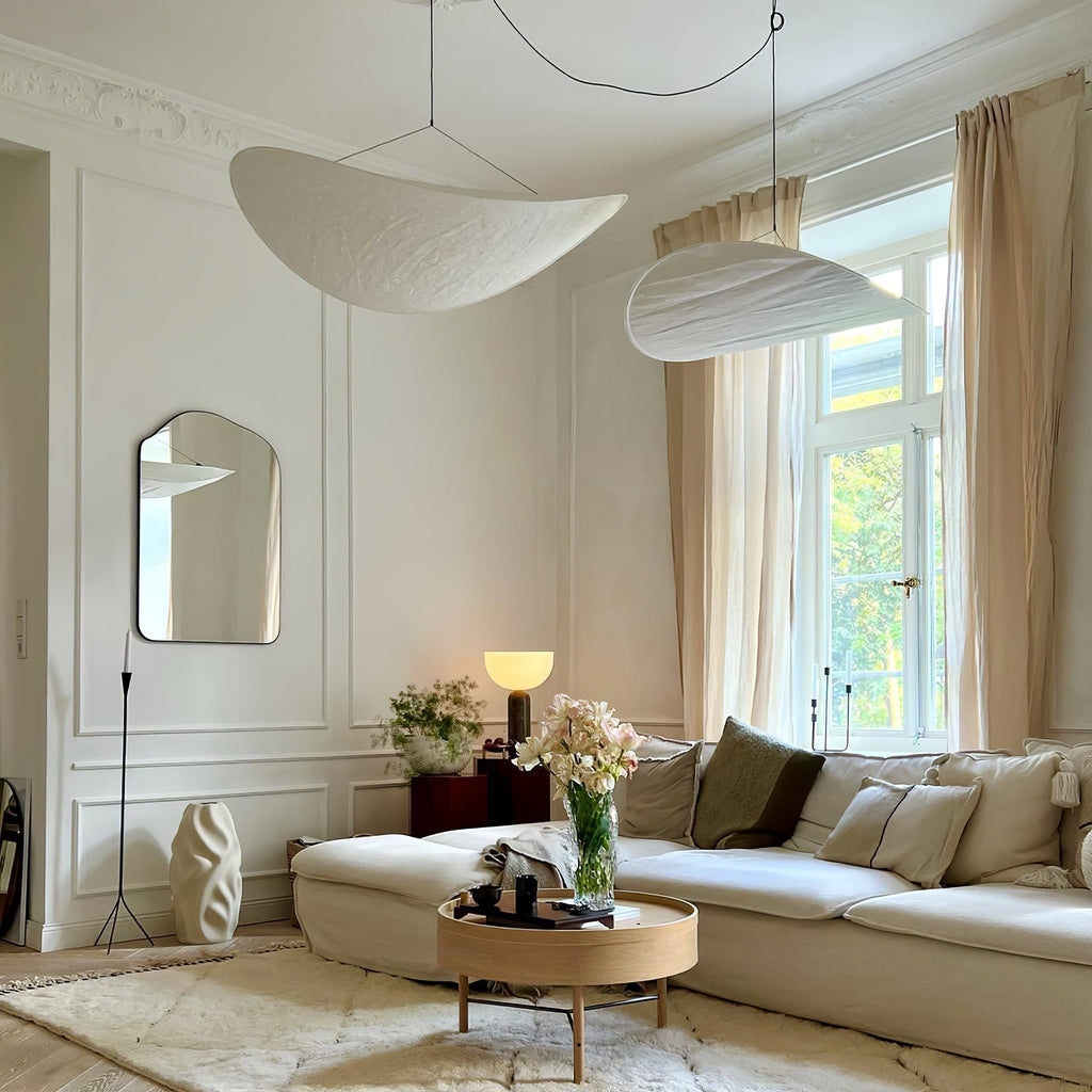 Tense Tyvek Pendant Lamp — Multi-Disc Arrangement