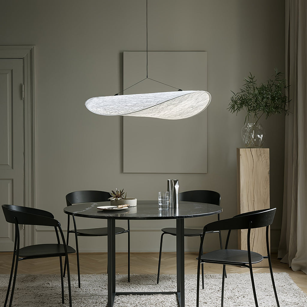 Tense Tyvek Pendant Lamp — Multi-Disc Arrangement