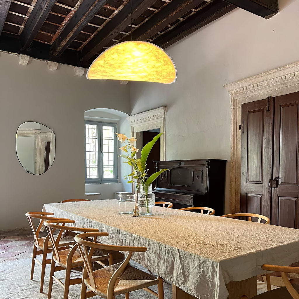Tense Tyvek Pendant Lamp — Multi-Disc Arrangement