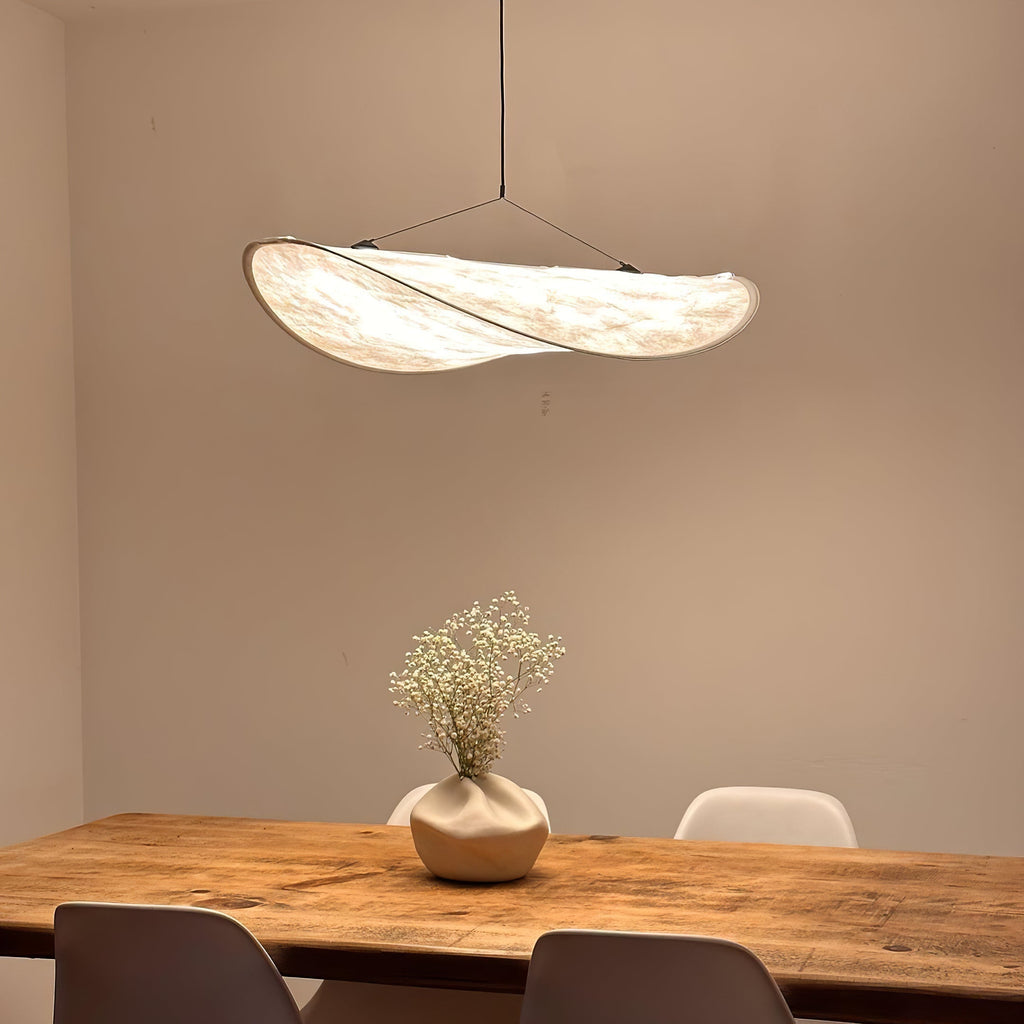 Tense Tyvek Pendant Lamp — Multi-Disc Arrangement