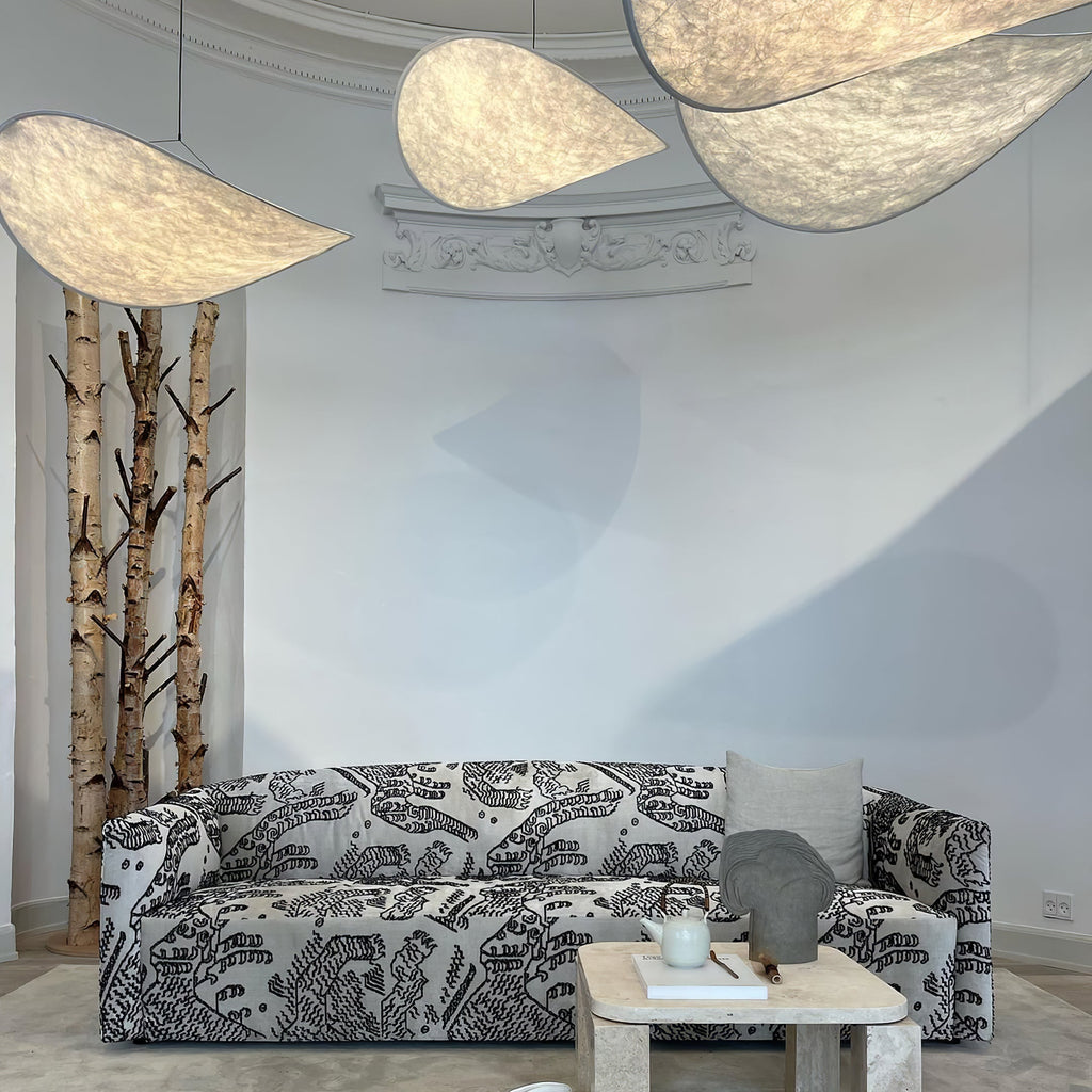 Tense Tyvek Pendant Lamp — Multi-Disc Arrangement