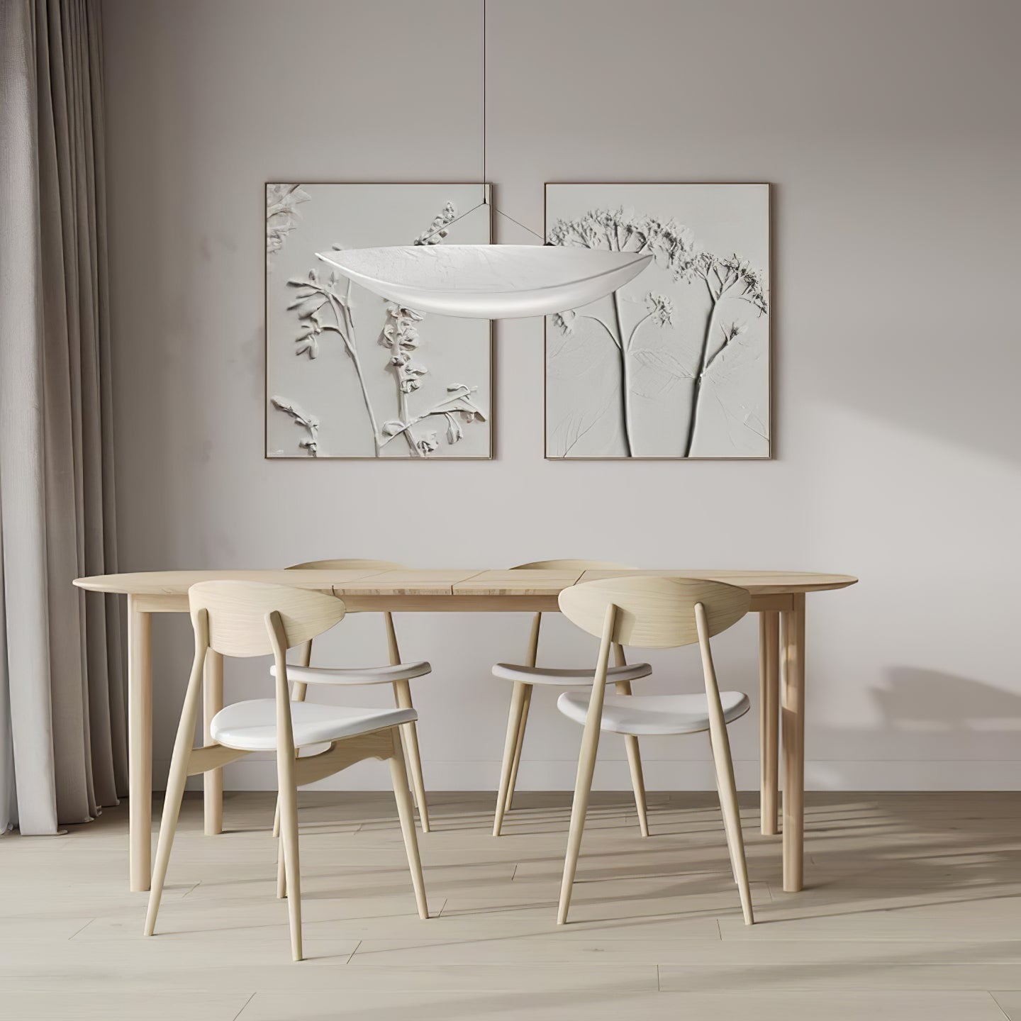 Tense Tyvek Pendant Lamp — Multi-Disc Arrangement