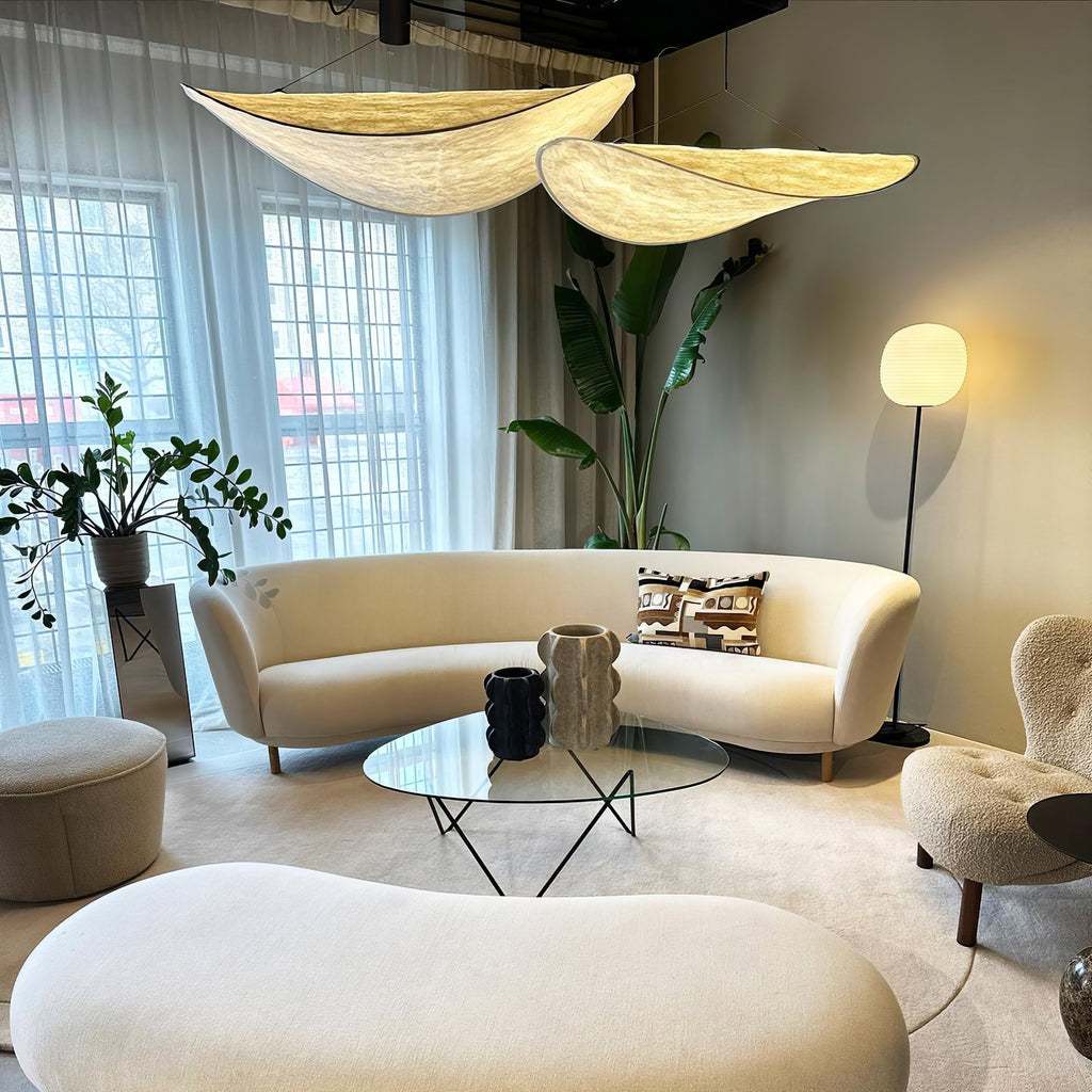 Tense Tyvek Pendant Lamp — Multi-Disc Arrangement